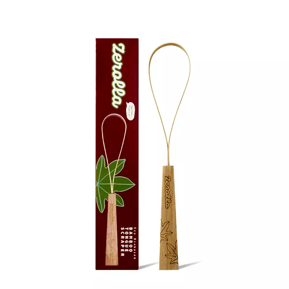 Eco Plant - based Bamboo Tongue Scraper - Zerolla