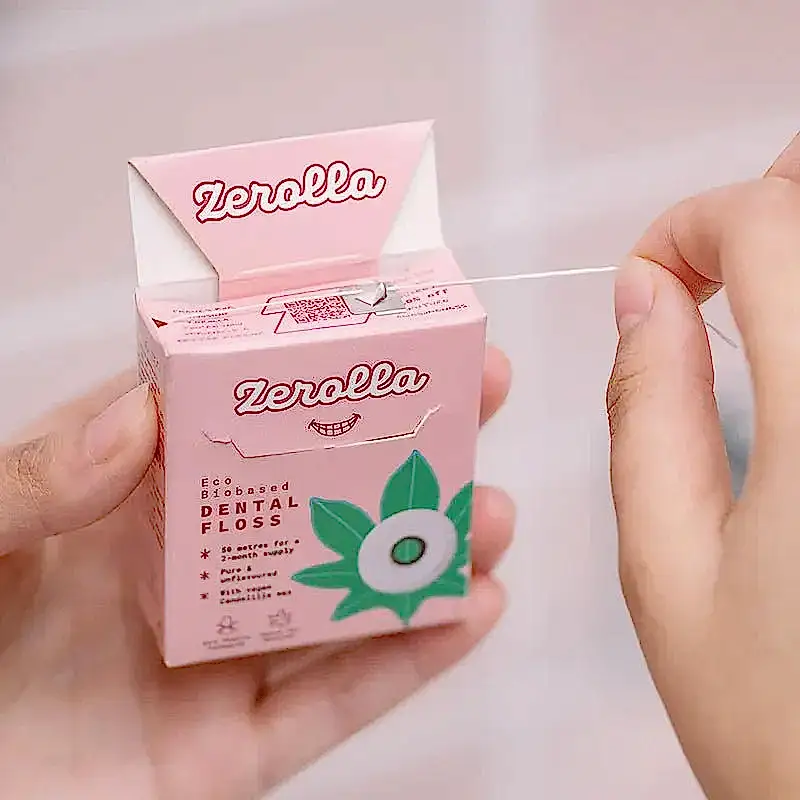 Eco Plant - based Castor Oil Dental Floss - Zerolla